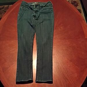 Blue Skinny Jeans with Dark Indigo Hue - Size: 1   (1092)